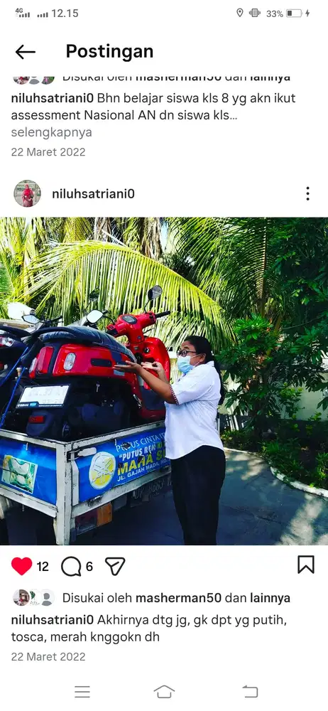 Yamaha fazzio 2022, merah