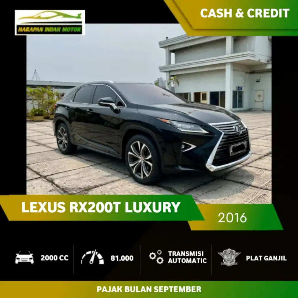 Lexus RX200T RX200 T RX 200T RX 200 T Luxury 2016 Low KM 80RB