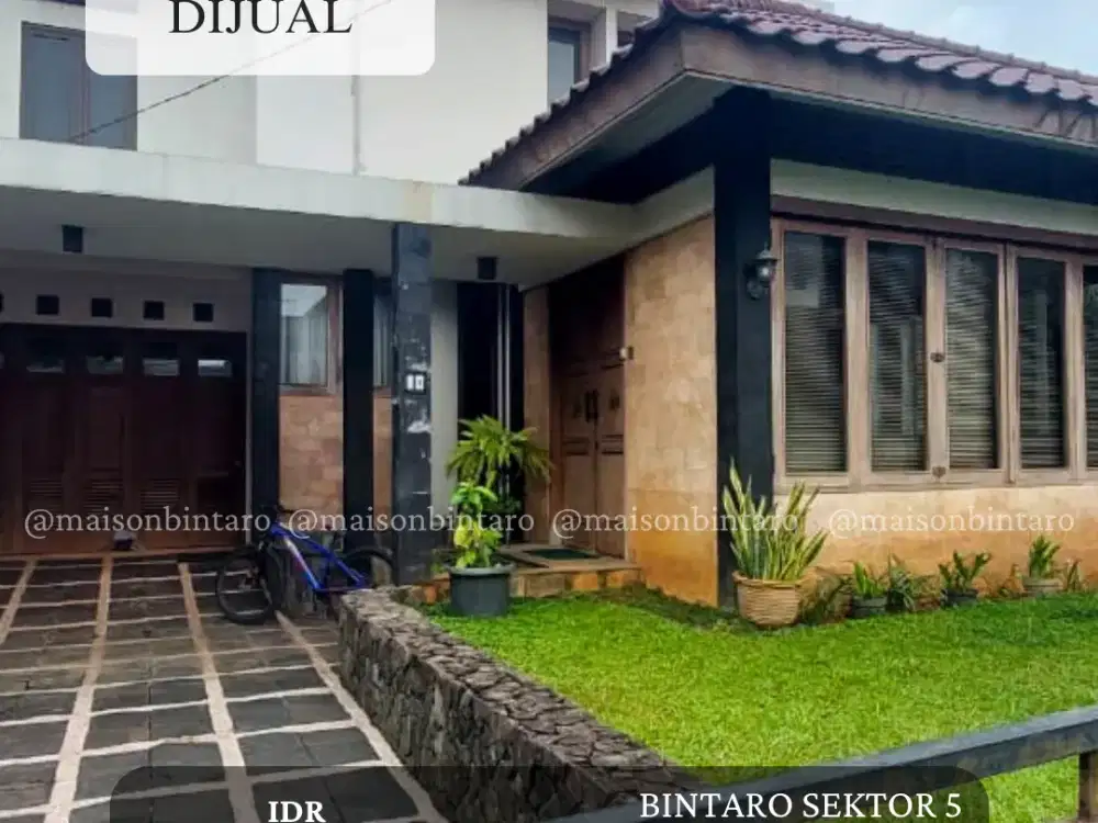 SIAP HUNI & HARGA MENARIK! Rumah Luas 2 Lantai di Bintaro Sektor 5 — LT Besar, Lingkungan Nyaman (SP 0131)