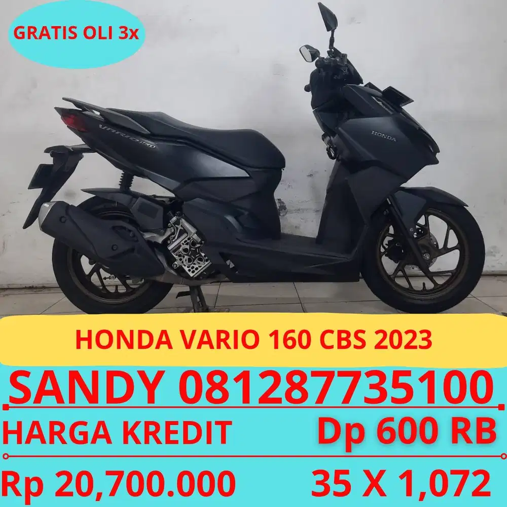 HONDA VARIO 160 CBS 2023 DP MURAH 600 RIBU GUYSS
