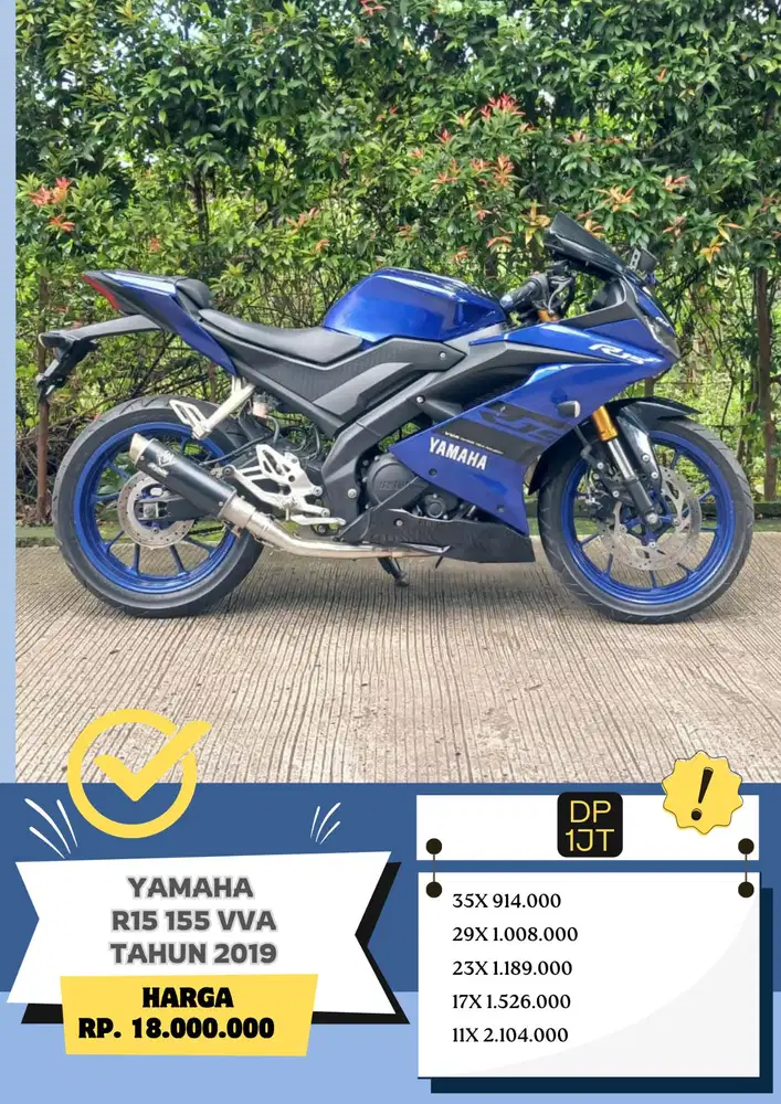 DP 500RB Yamaha R15 155 VVA tahun 2019 GRESS