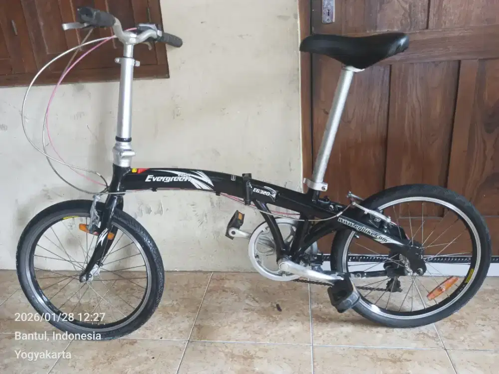 Dijual sepeda lipat Evergreen aloy size 20 rangka aluminium