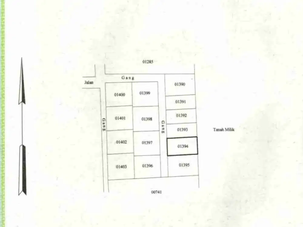 jual tanah 2,5 are lokasi sangkar agung