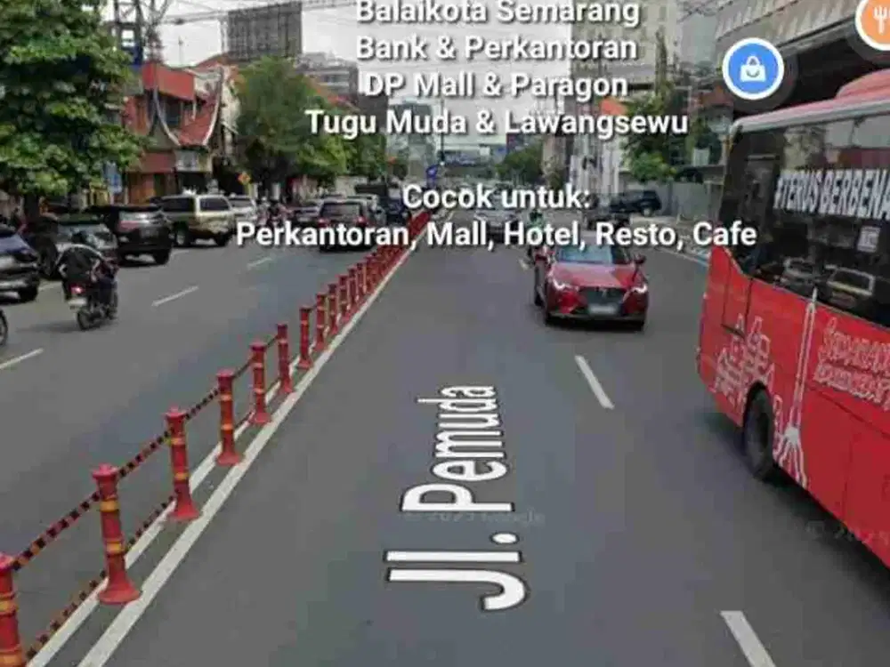 DIJUAL TANAH TENGAH KOTA SEMARANG, LUAS 4451M2, DI JALAN PEMUDA SEMARANG
