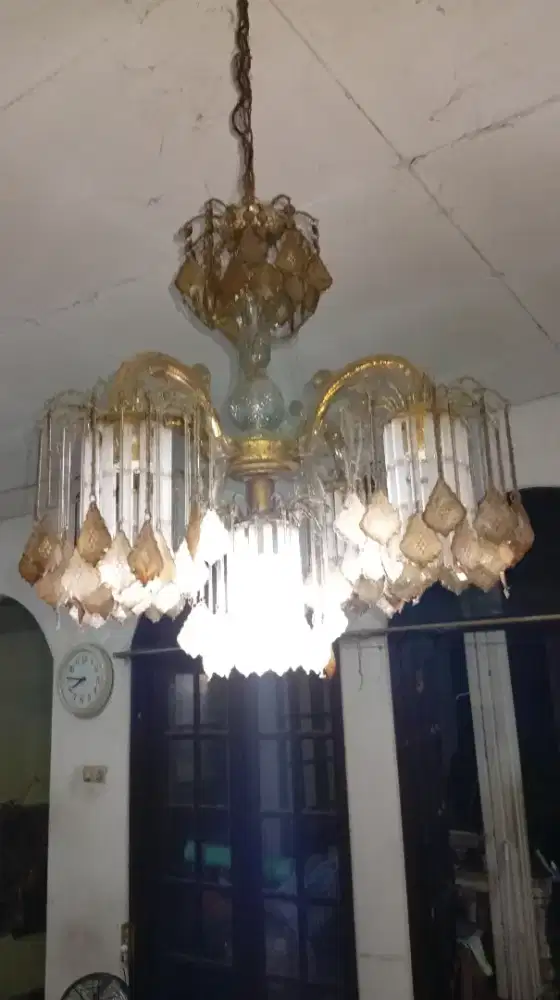 Lampu cristal 2 buah secon