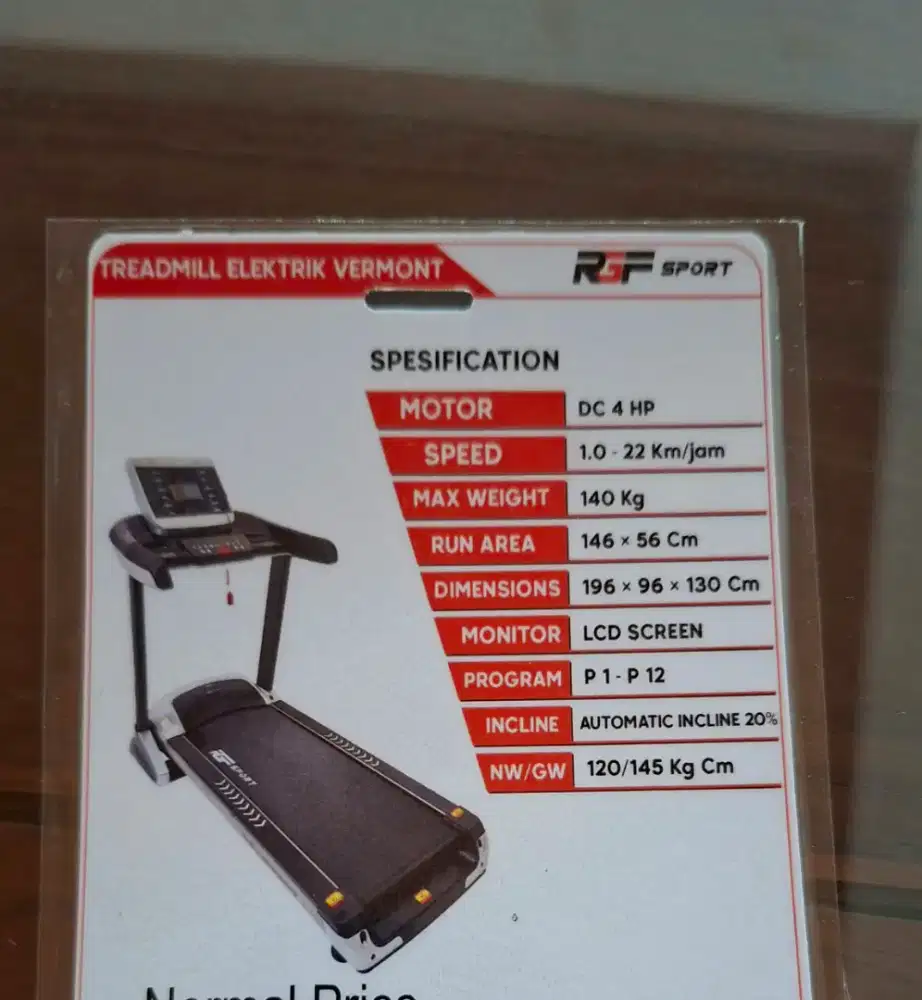 Treadmill elektrik rgf atlanta