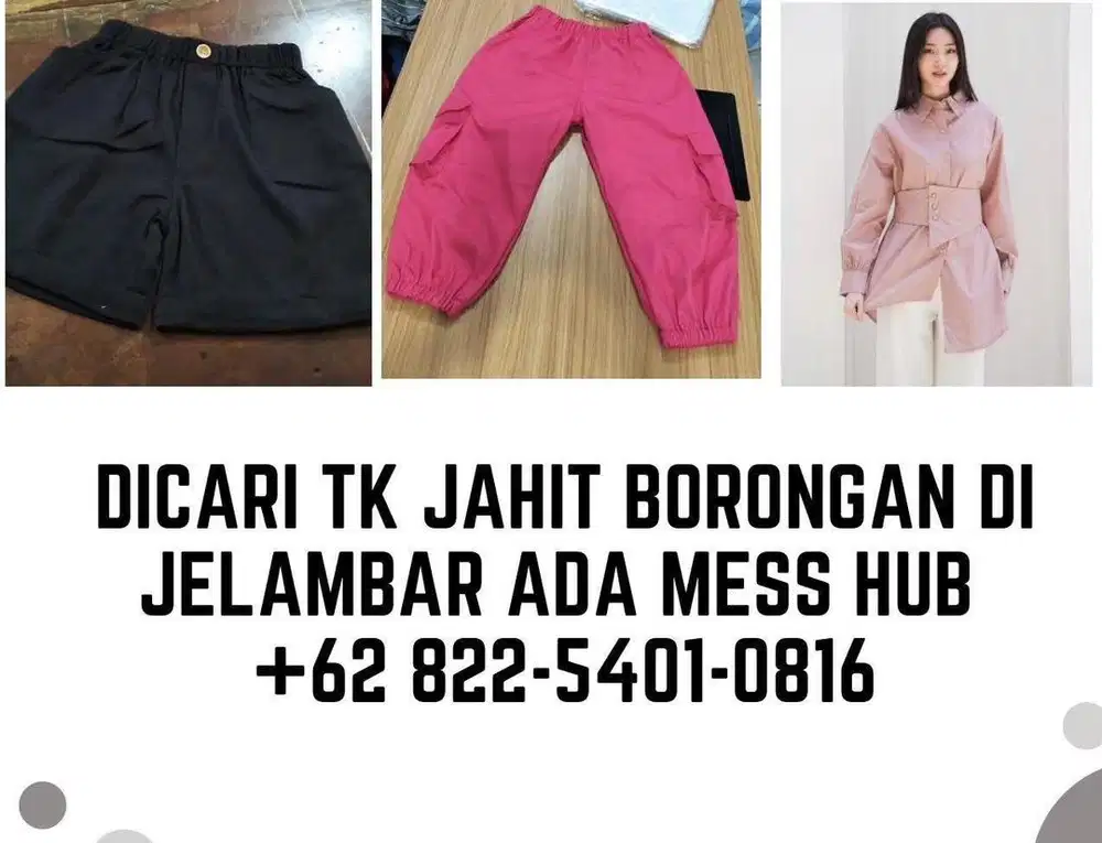 Lowongan tk jahit dan obras kaos anak