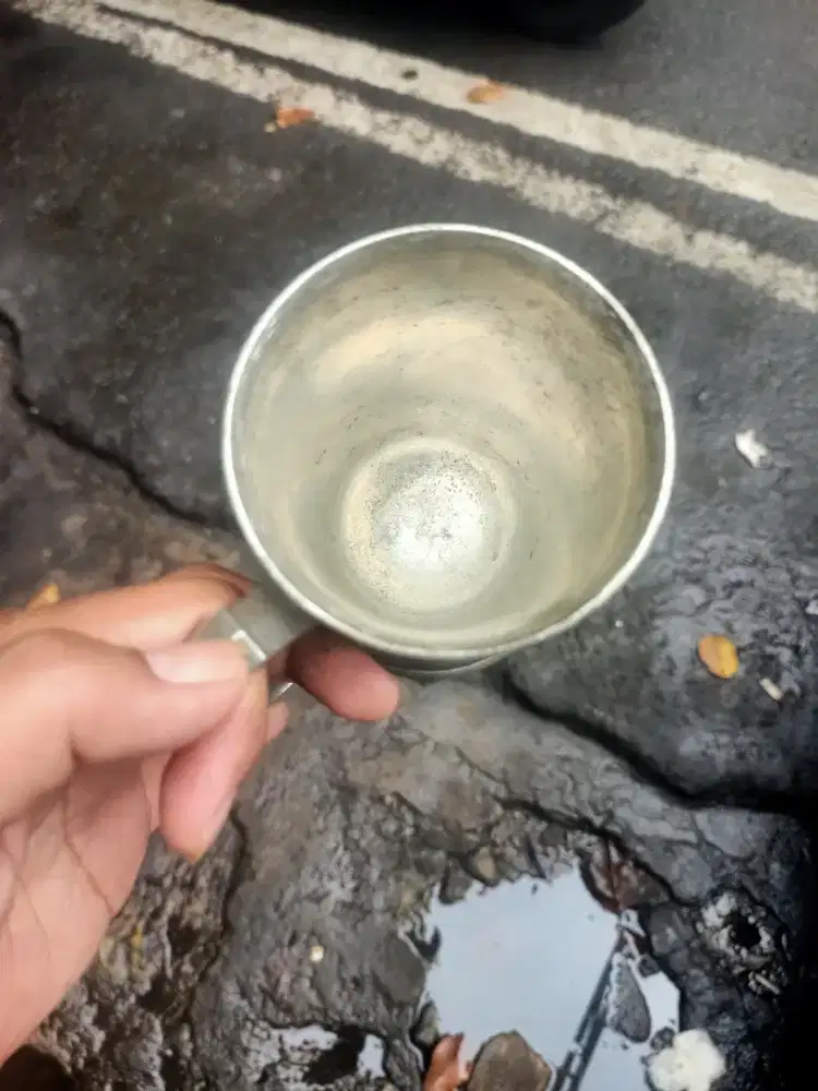 Gelas antik presiden republik indonesia bahan lapis perak berat 2kg