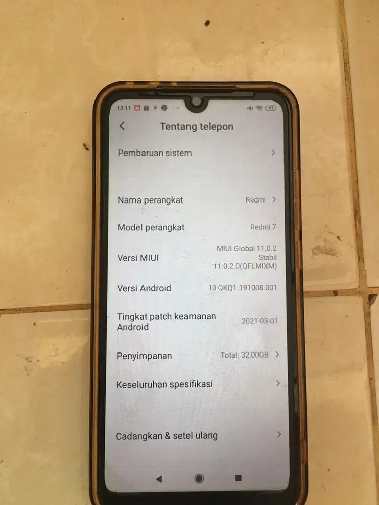 Redmi 7 32gb seperti baru