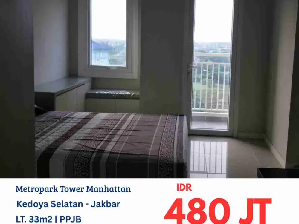 HFN0264 apartemen metro park tower Manhattan tipe studio furnish lamtai 8, kedoya, jakarta barat
