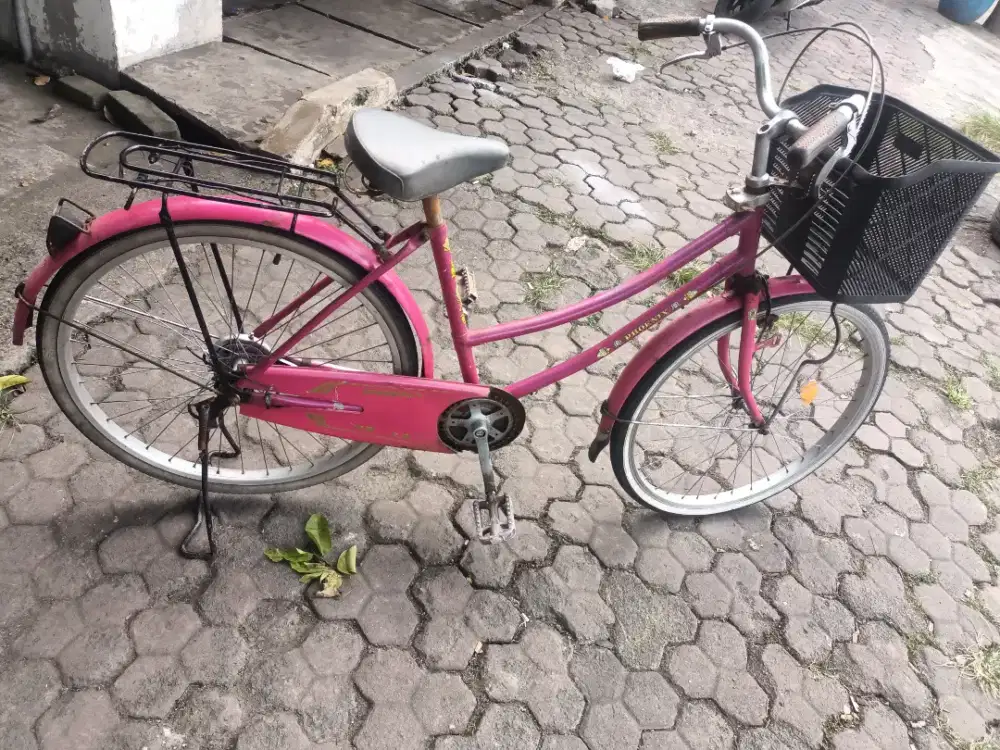 Sepeda mini phonik uk26 rem pakem ban tebal semua siap pakai