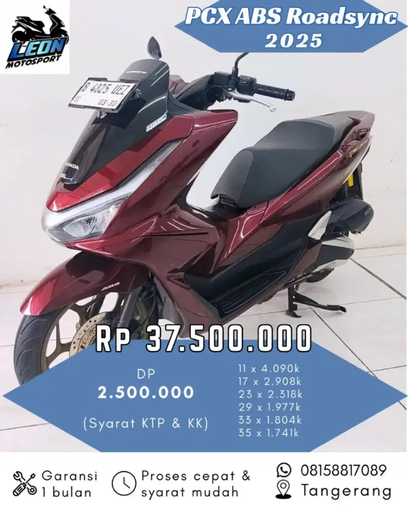 PCX ABS Road sync 2025, jual beli motor seken
