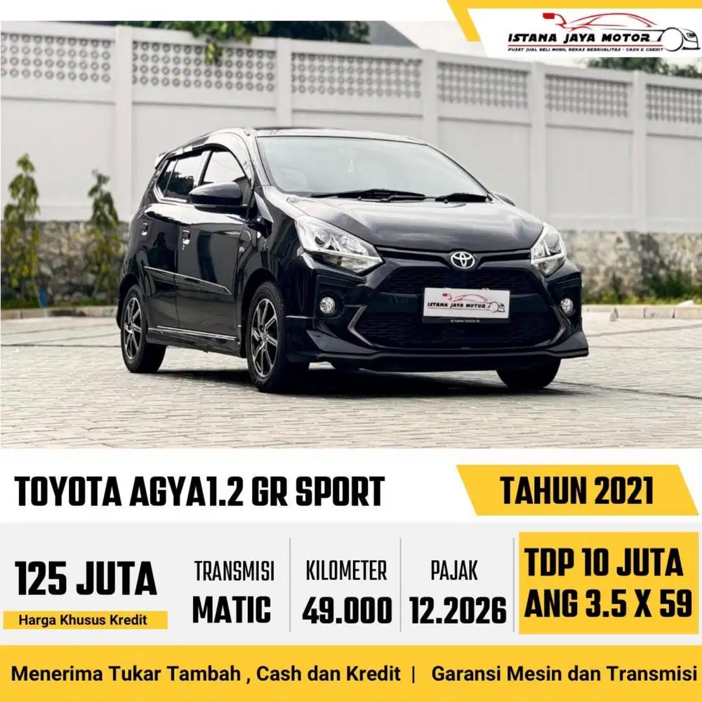 Toyota Agya GR Sport AT th 2021 #istana jaya motor