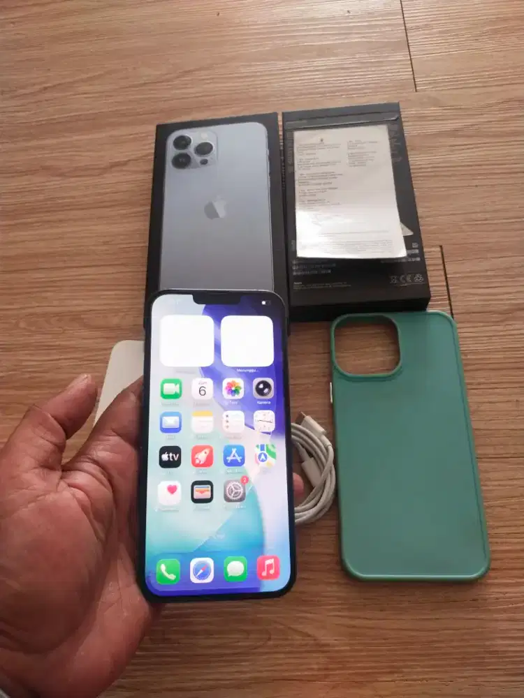 Iphone 13 promax 128gb ibox Fullset bisa tt hp lain
