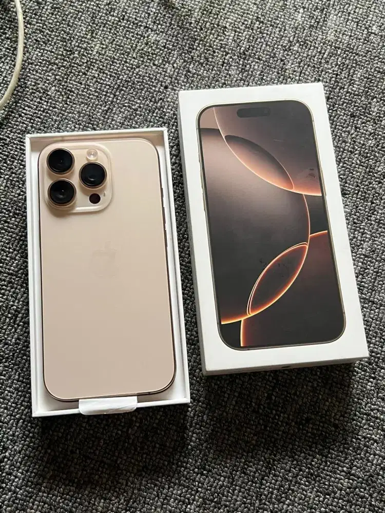 Iphone 16 pro 256gb iBox dessert lengkap mulus garansi on