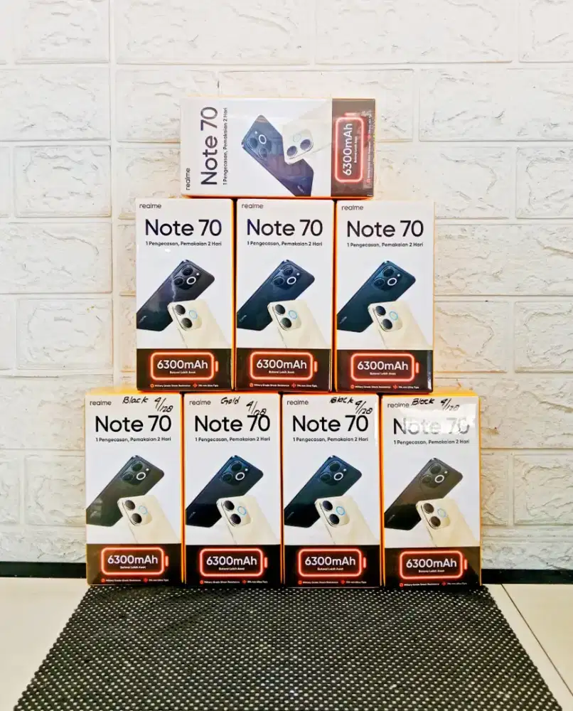 BARU..REALME NOTE 70 RAM 4+4/128 SEGEL/GARANSI RESMI.