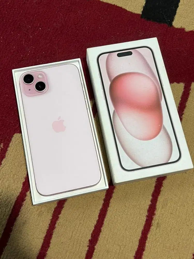 Iphone 15 plus 128gb resmi iBox pink fullset original