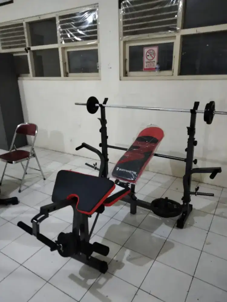 Bench pres set beban dan stik