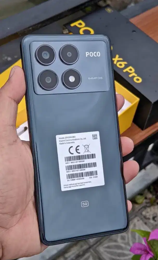 Poco X6 Pro 12/512GB Mulus Lengkap Bonus TWS