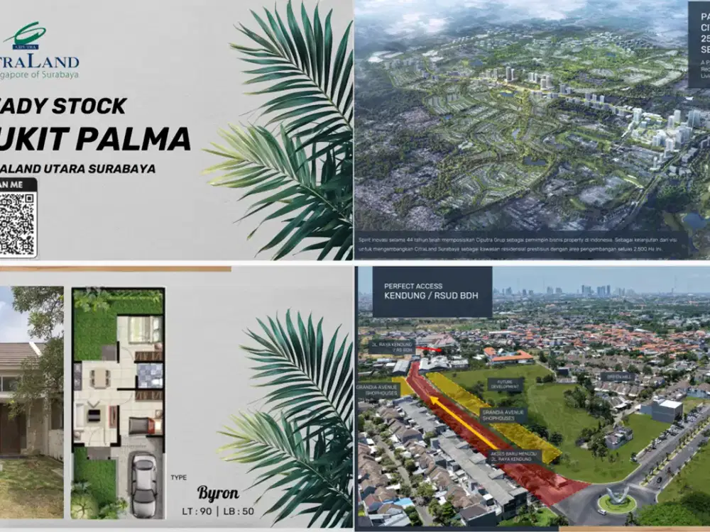 Bukit Palma CitraLand Utara Surabaya (Modern Lifestyle w/ Compact Simple) - Subsisdi DP 5%