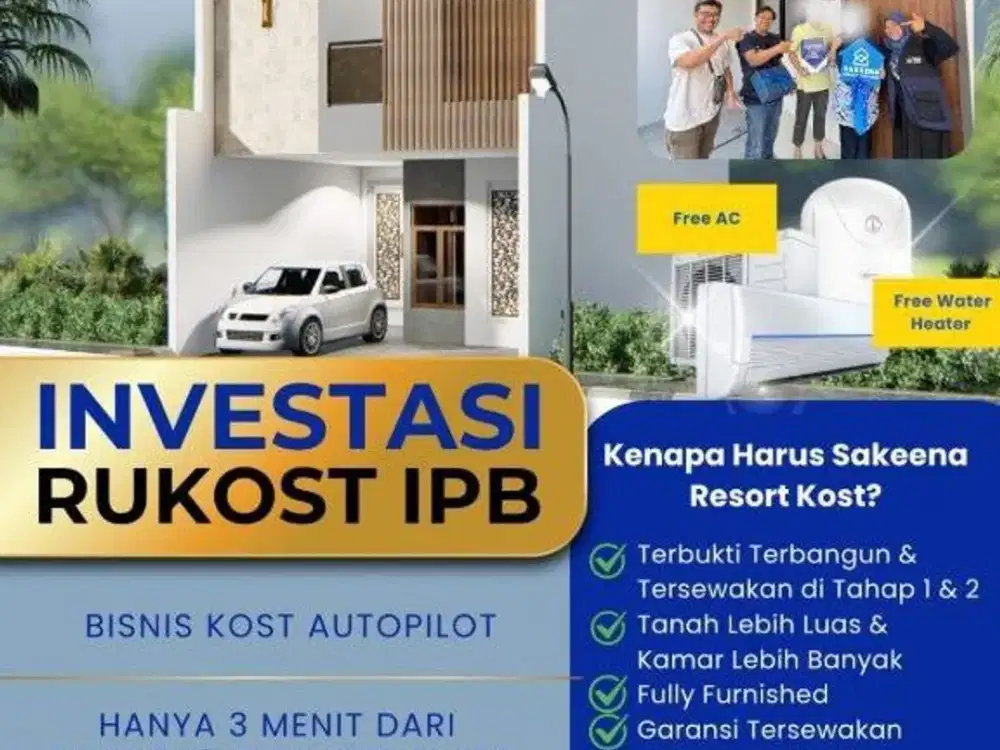 Dijual Rumah Kos Kosan Baru Murah 3 Menit Ke Fakultas Kedokteran IPB Bogor