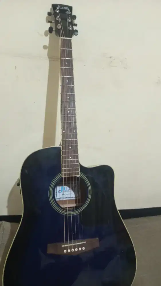 gitar acoustic bs elektrik model dluxe DCE-120 SBL