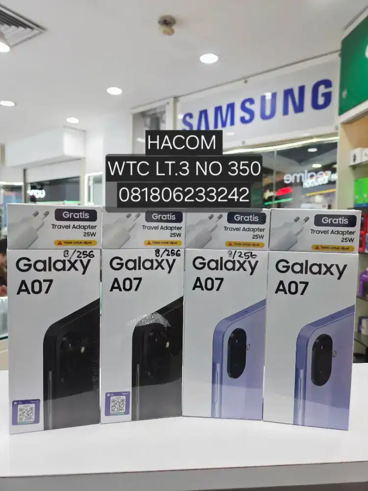 Samsung A07 8+8/256 Baru Garansi resmi.bisa cod.bisa cicilan