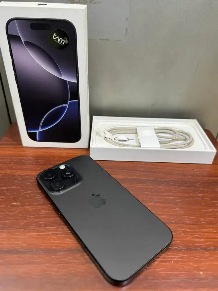 iPhone 16 Pro 128GB Black T Garansi iBoc 10/04/26 bh 93%