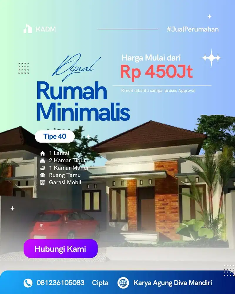Rumah Minimalis Modern di Sanggulan Tabanan