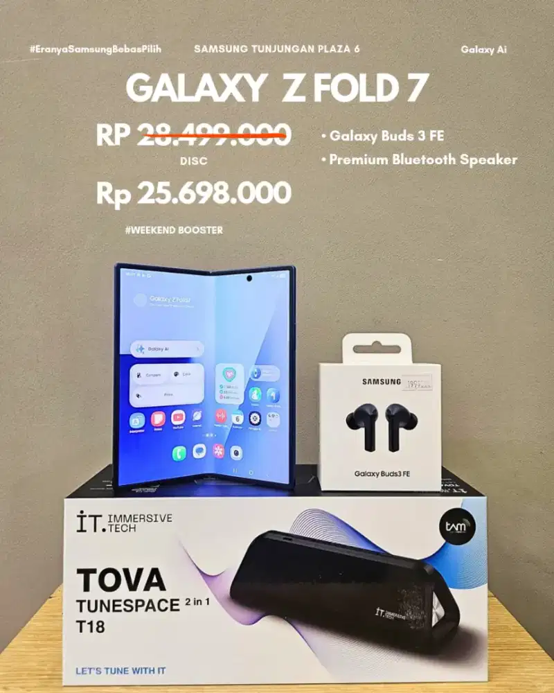 Samsung Galaxy ZFold 7 Promo Weekend Bisa cicilan 0%