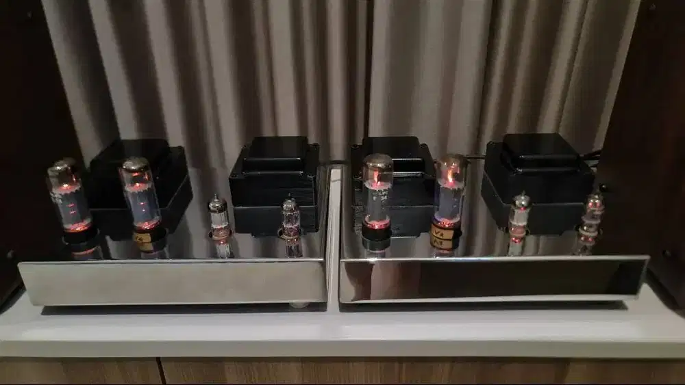 AMPLIFIER TABUNG MONOBLOCK KLIMO KENT, CLASS A, Chrome Edition