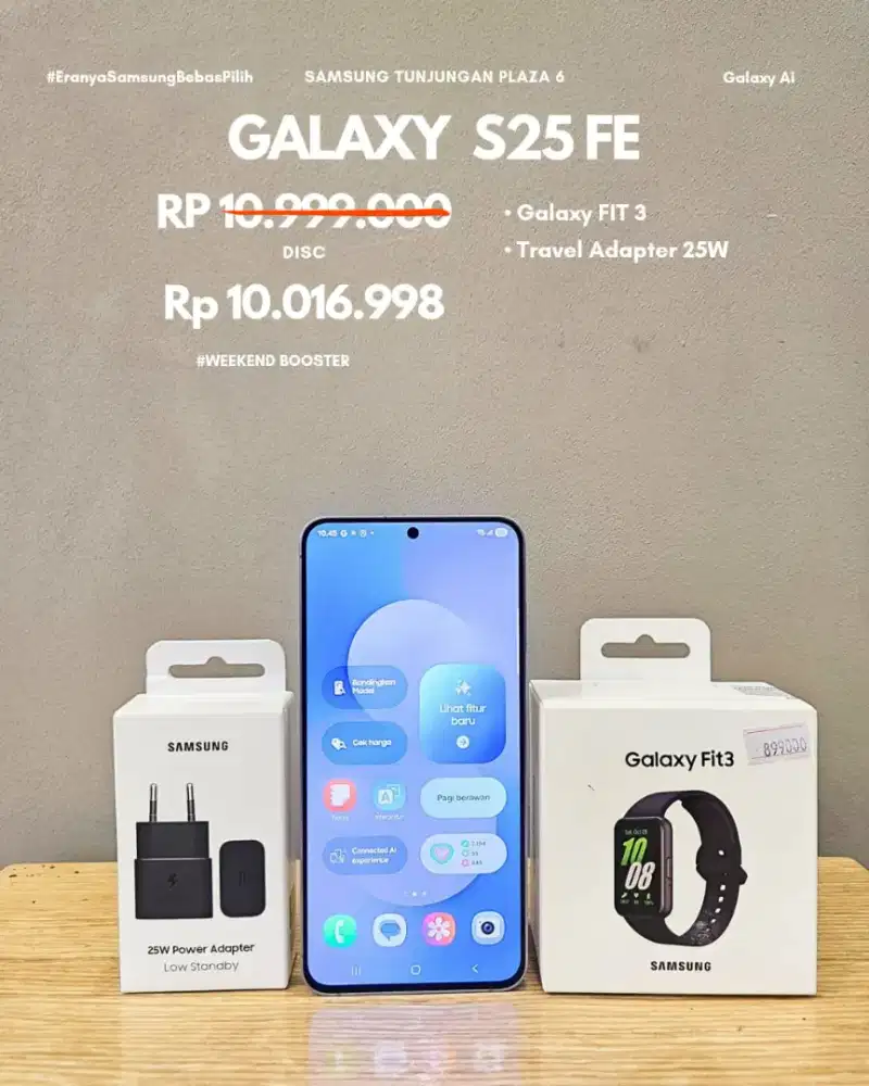 Samsung Galaxy S25 Fe promo weekend bisa cicilan 0%