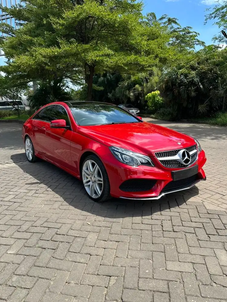 Mercedes Benz E250 Coupe AMG 2014 Merah