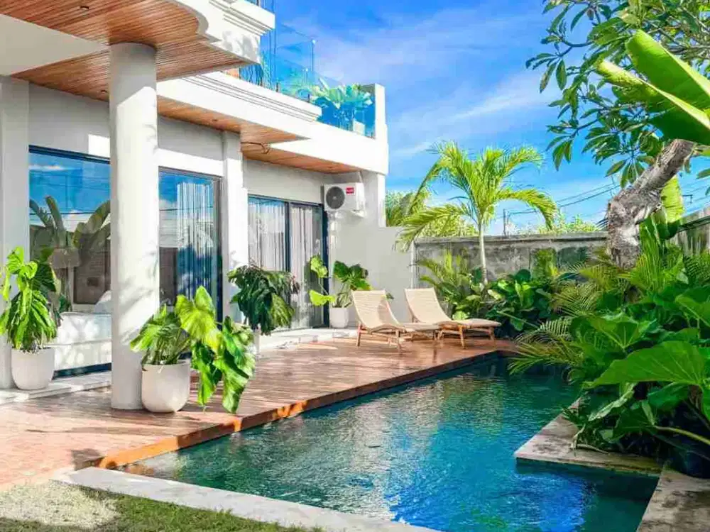 DISEWAKAN VILLA BARU 5 KAMAR VIEW SAWAH DEKAT CANGGU PK