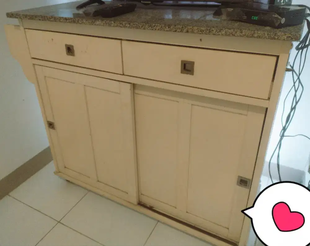 Jual kitchen cart portable Informa dgn table top berkualitas