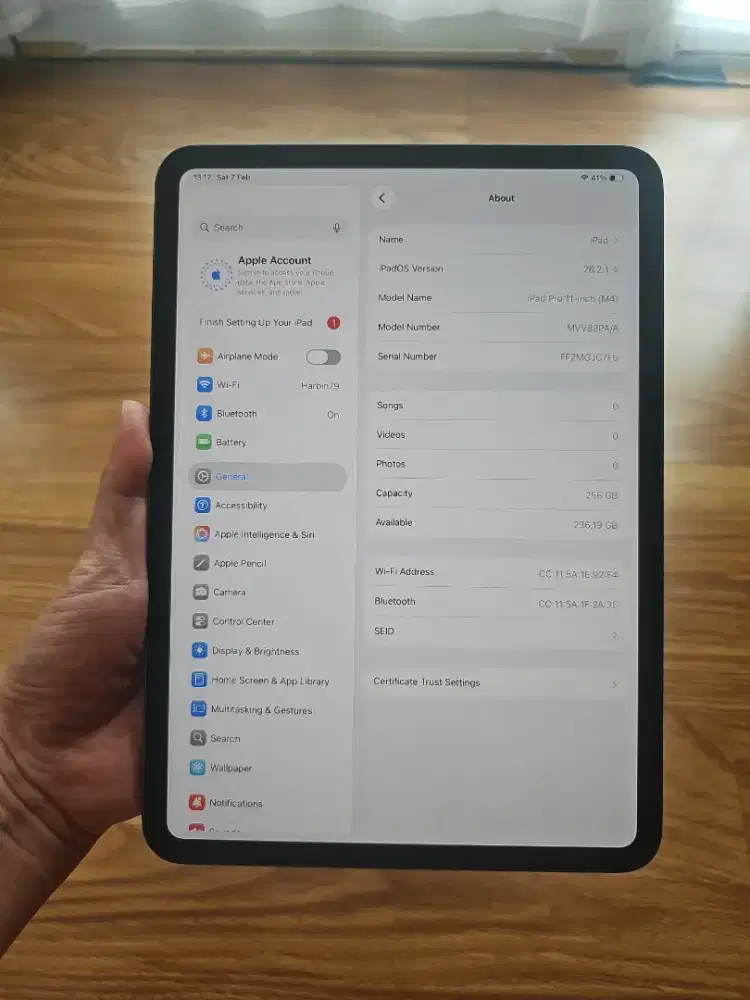 Ipad pro 11 inchi m4 wifi 256