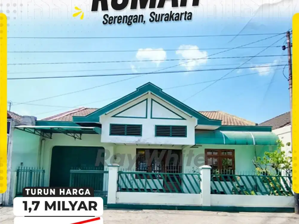 Dijual Rumah Nyaman Aman Siap Huni di serengan Solo