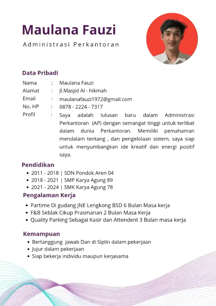 info lowongan kerja partine full time