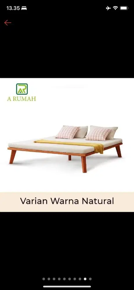 Dijual Dipan Kasur Kayu Mahoni Jepara