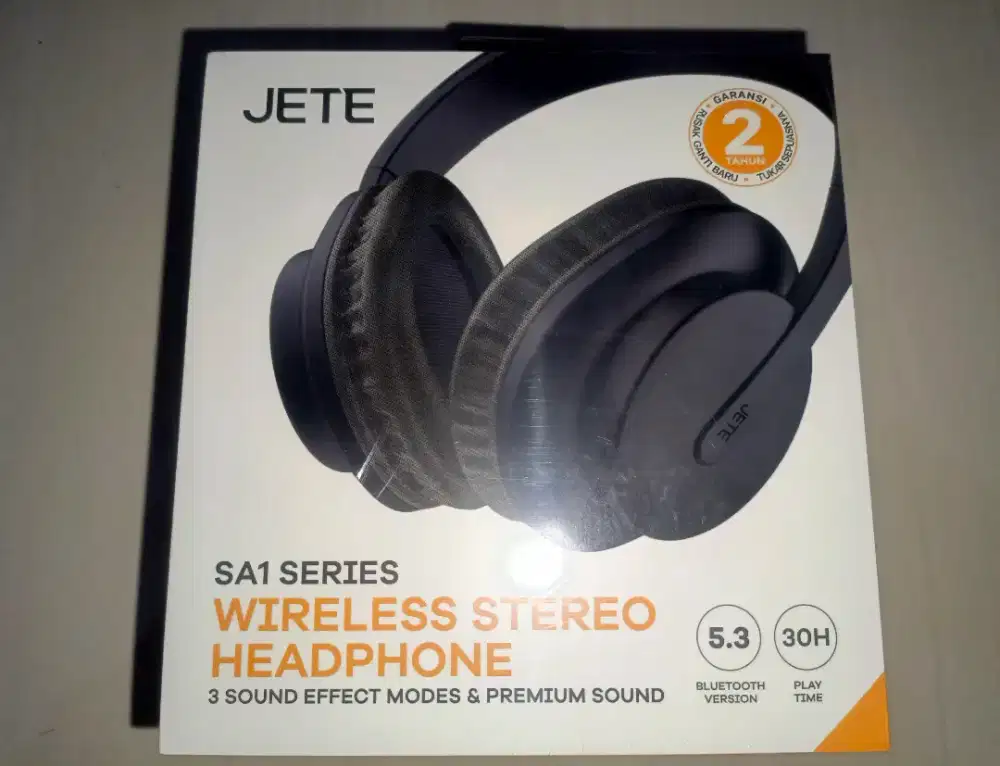 Headset Headphone Bluetooth JETE SA1 Stereo Sound Built in Microphone