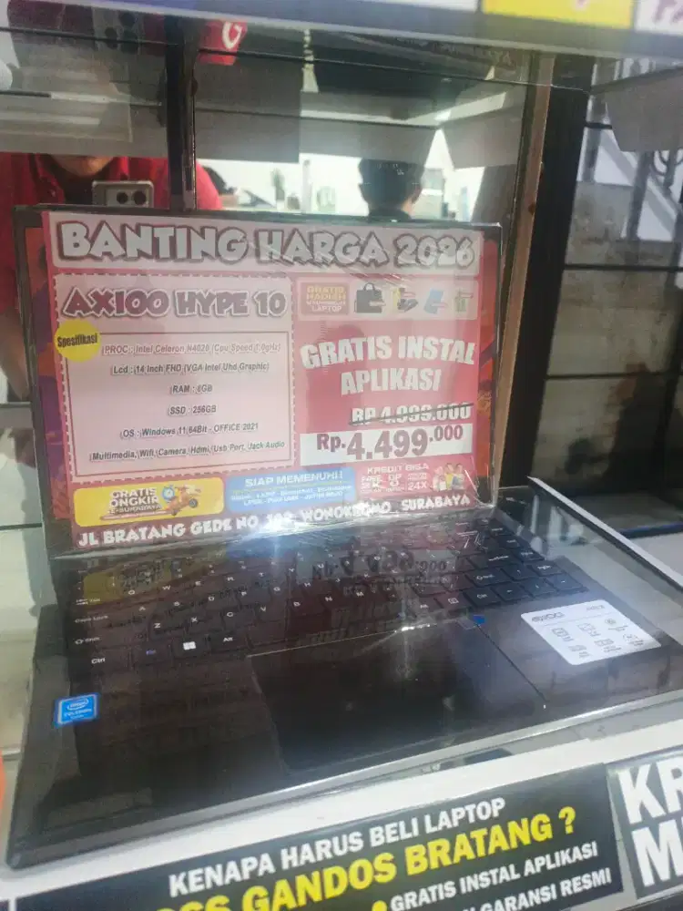 Axioo Hype 10 Cicilan Tanpa DP free 2x angsuran