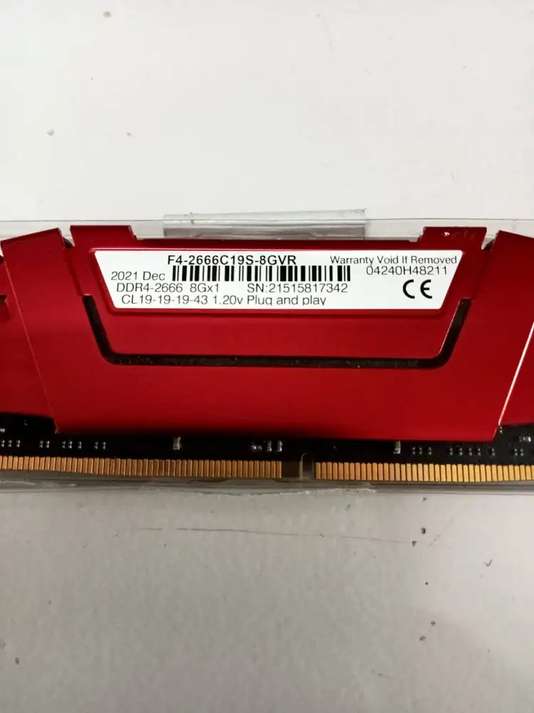GSKILL RIPJAWS V F4-2666C19S-8GVR F4-2666C19S-8GVR 8 GB DDR4 Single RA