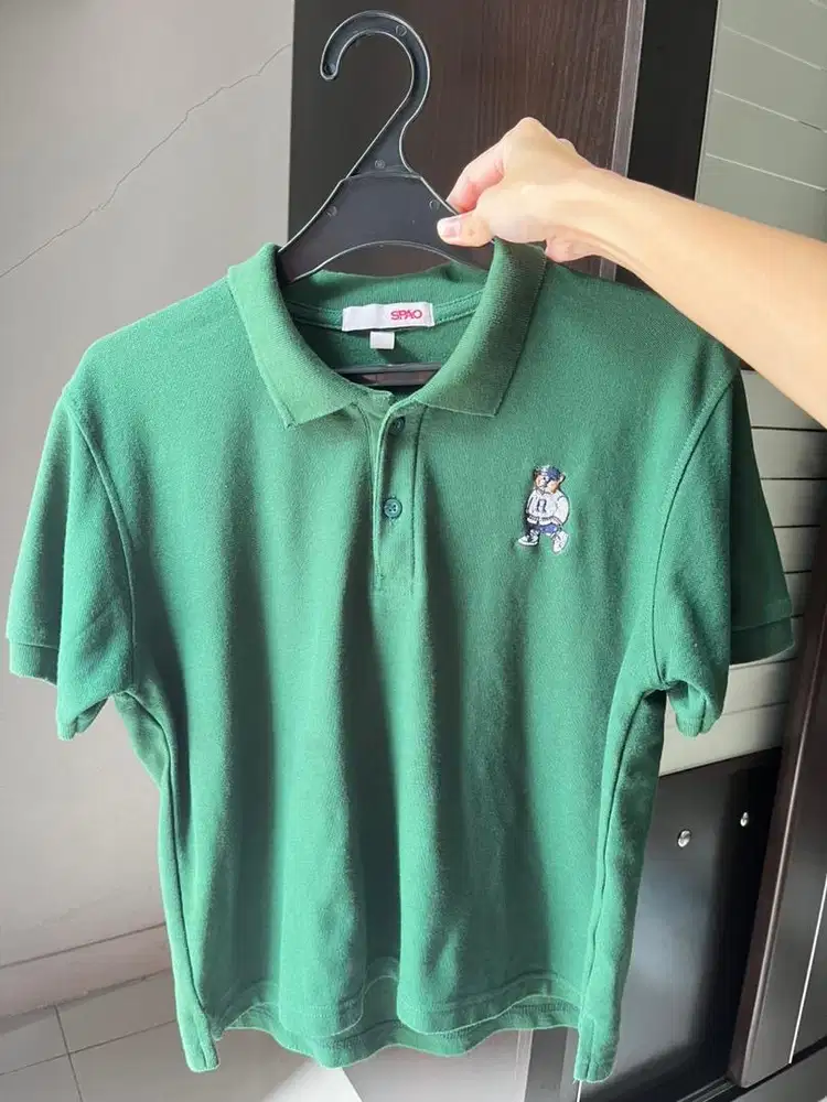 Baju Kerah Polo Hijau