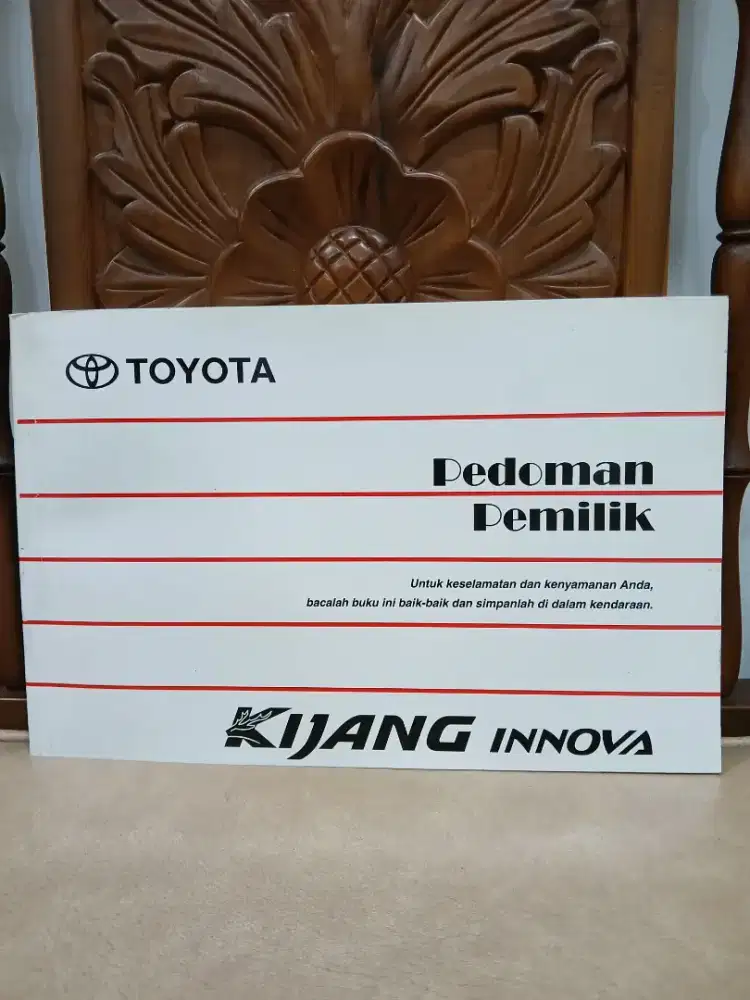 Buku Manual Kijang Innova Cetakan 2010