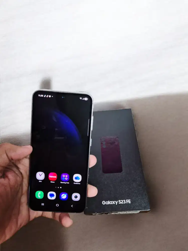 Hp samsung s23 fe 256gb second lengkap mulus 5g lte