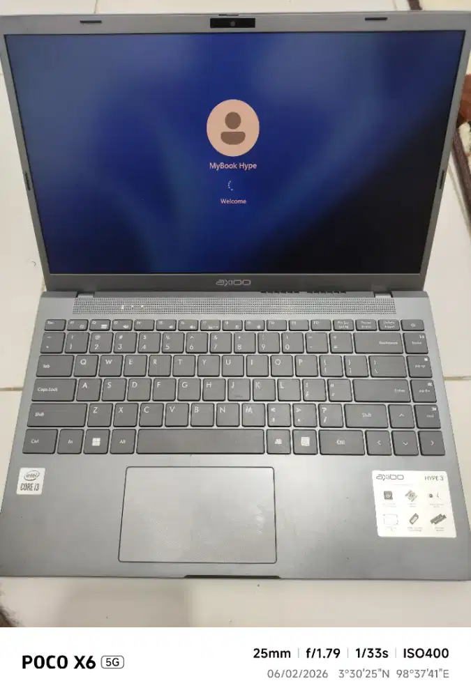 Laptop axioo hype 3