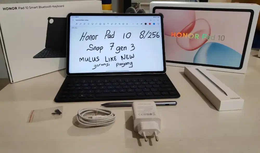 Honor Pad 10 Snap 7 Gen 3 8/256 Fullset Lengkap Dengan Aksesoris