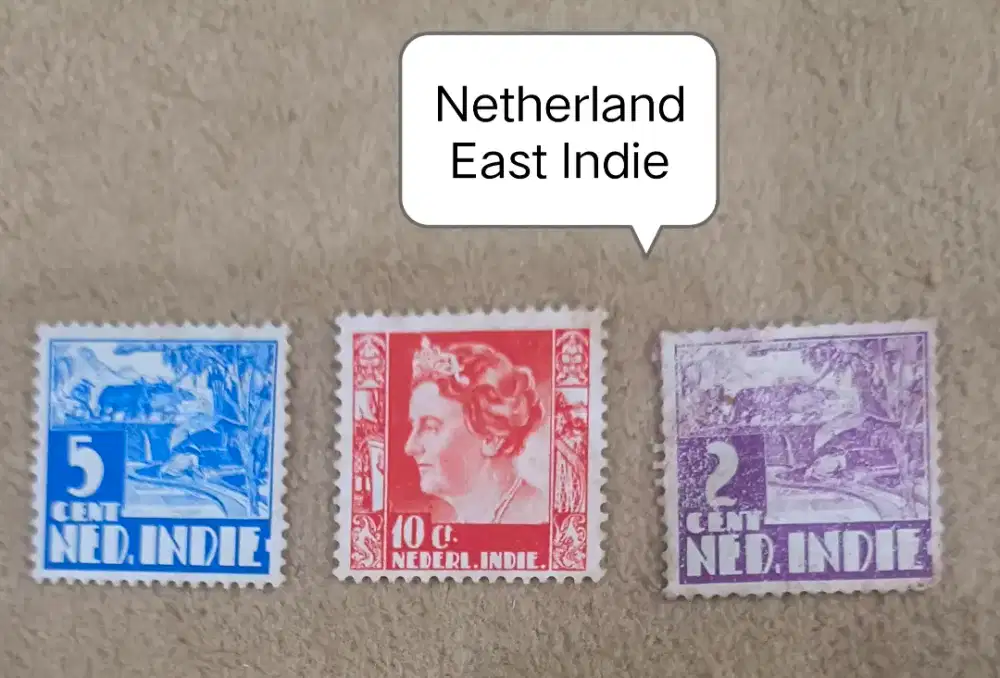 Perangko Kuno Netherland E.Indie,NorthKorea,Guatemala,PapuaNugini,dll