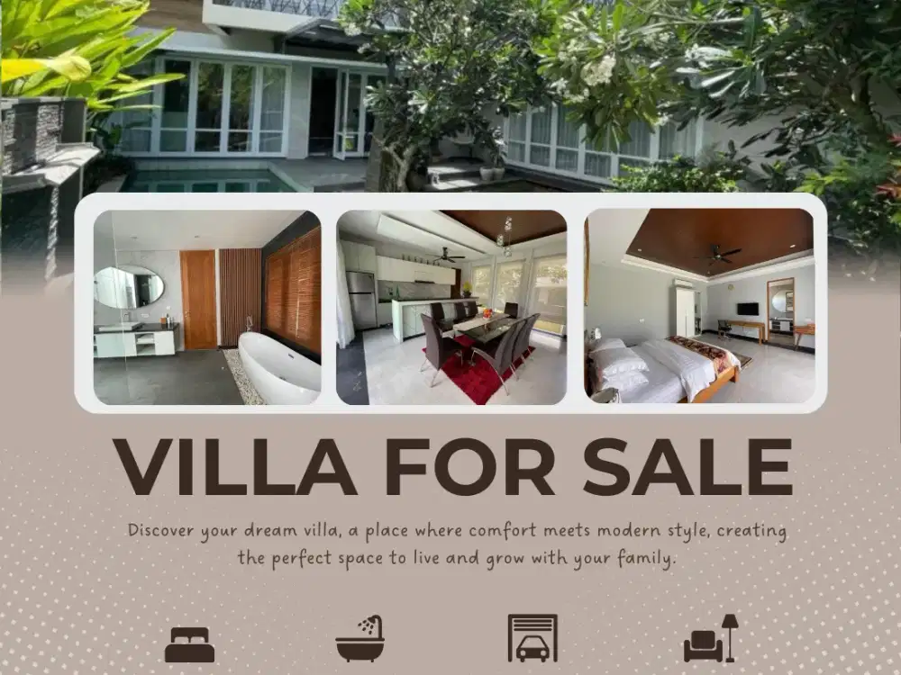 Dijual Vila Mewah Modern dengan taman dan kolam renang luas , Lokasi di Toya Ning Ungasan