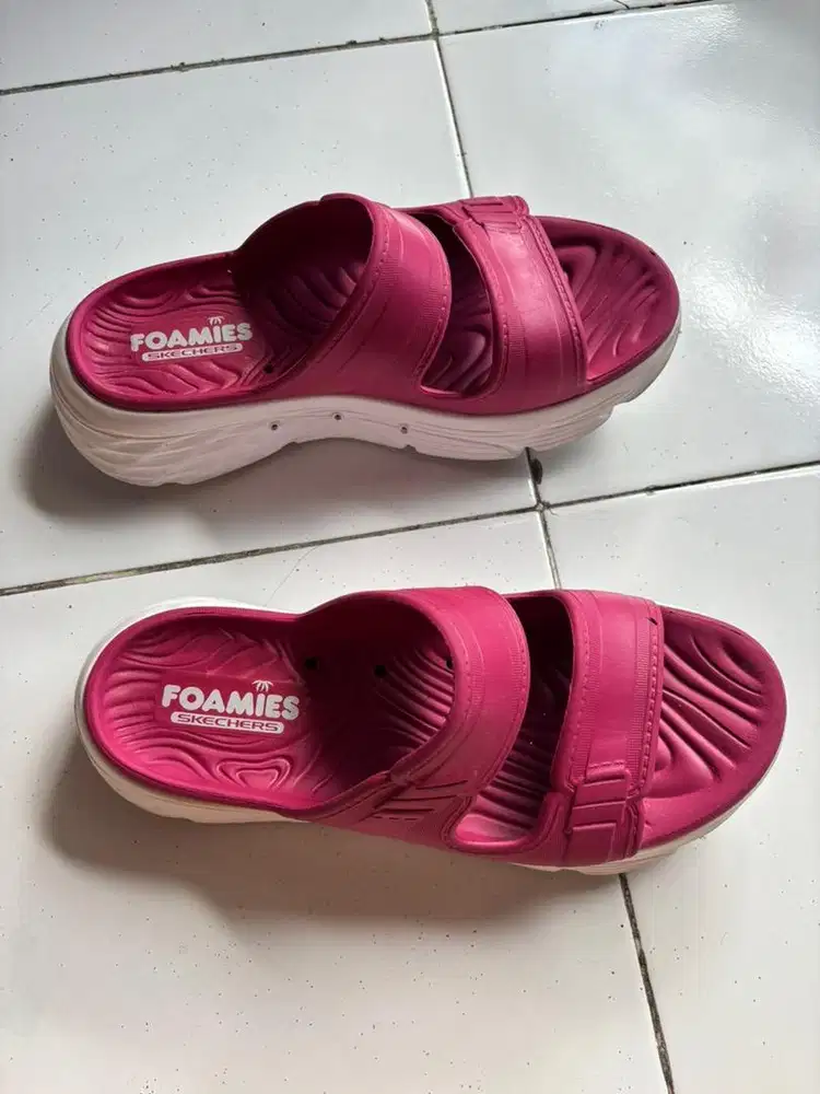 SKECHERS PINK SANDAL WANITA size 40